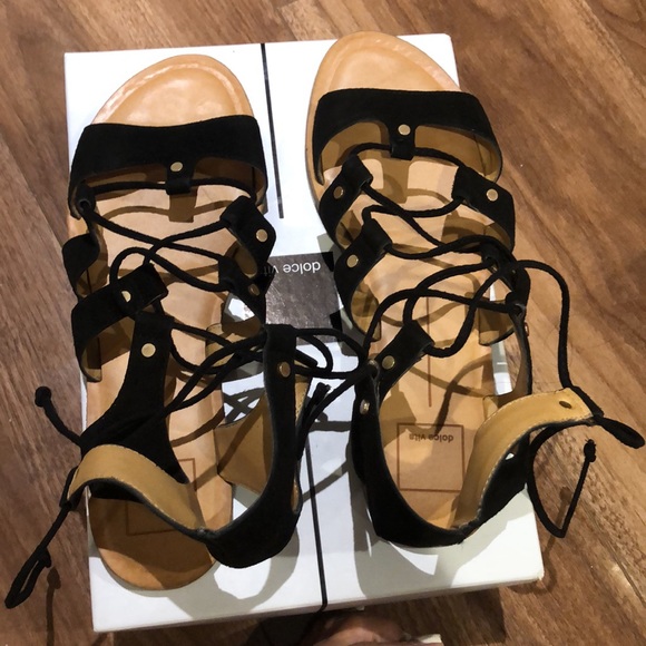 Dolce vita jasmyn gladiator black sandals 8.5 - Picture 4 of 9